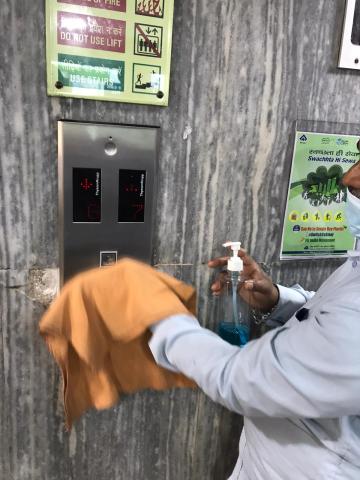 Lifts-and-commonareas-being-cleaned