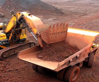 Iron ore excavation at Megahhatuburu Iron Ore Mine,-RMD-2